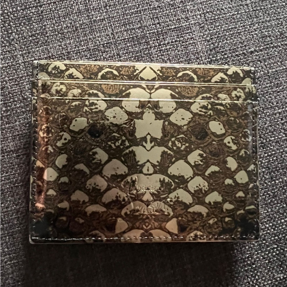 Christian Louboutin card holder , small wallet . 100% authentic .